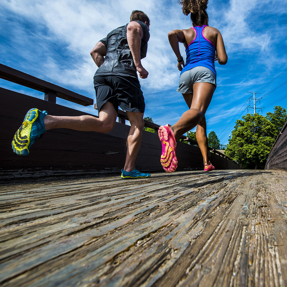 Bezecke Topanky Vibram V-Run Biele Siva | 4073-TUJVI