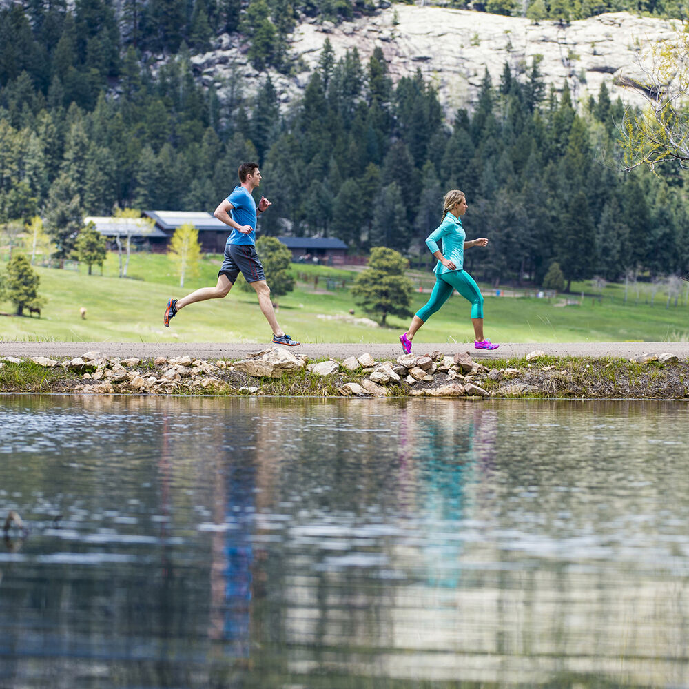 Bezecke Topanky Vibram V-Run Siva Modre Žlté | 9175-VNLSR