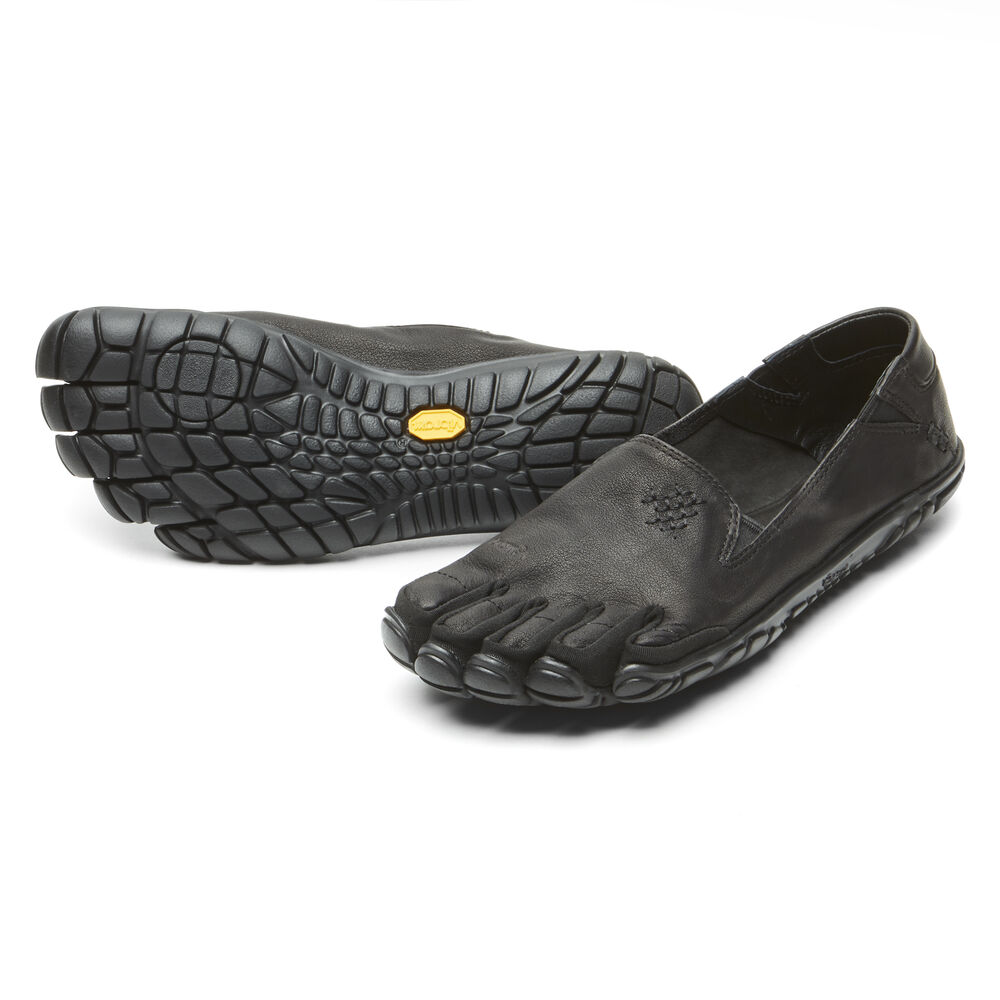 Casual Obuv Vibram CVT-Kozene Čierne | 5647-BFOVM