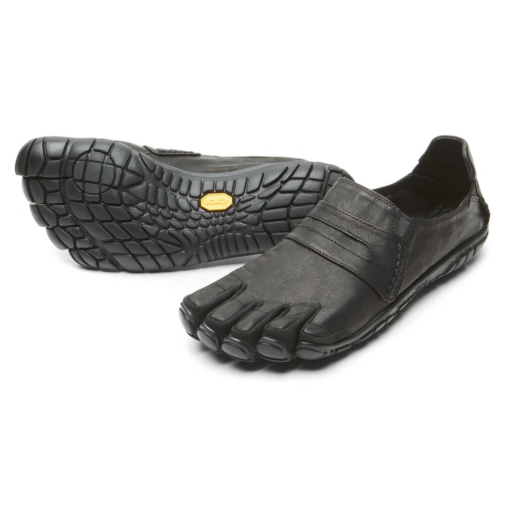 Casual Obuv Vibram CVT-Kozene Čierne | 7294-XGNDS