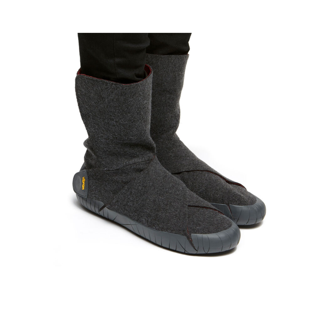 Clenkove Cizmy Vibram Russian Felt Siva | 8376-JUDLS