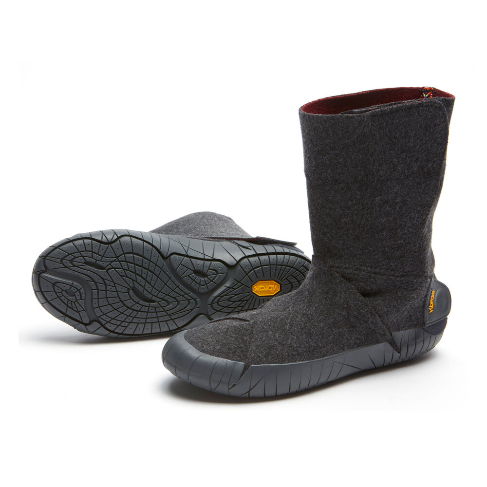 Clenkove Cizmy Vibram Russian Felt Siva | 8376-JUDLS