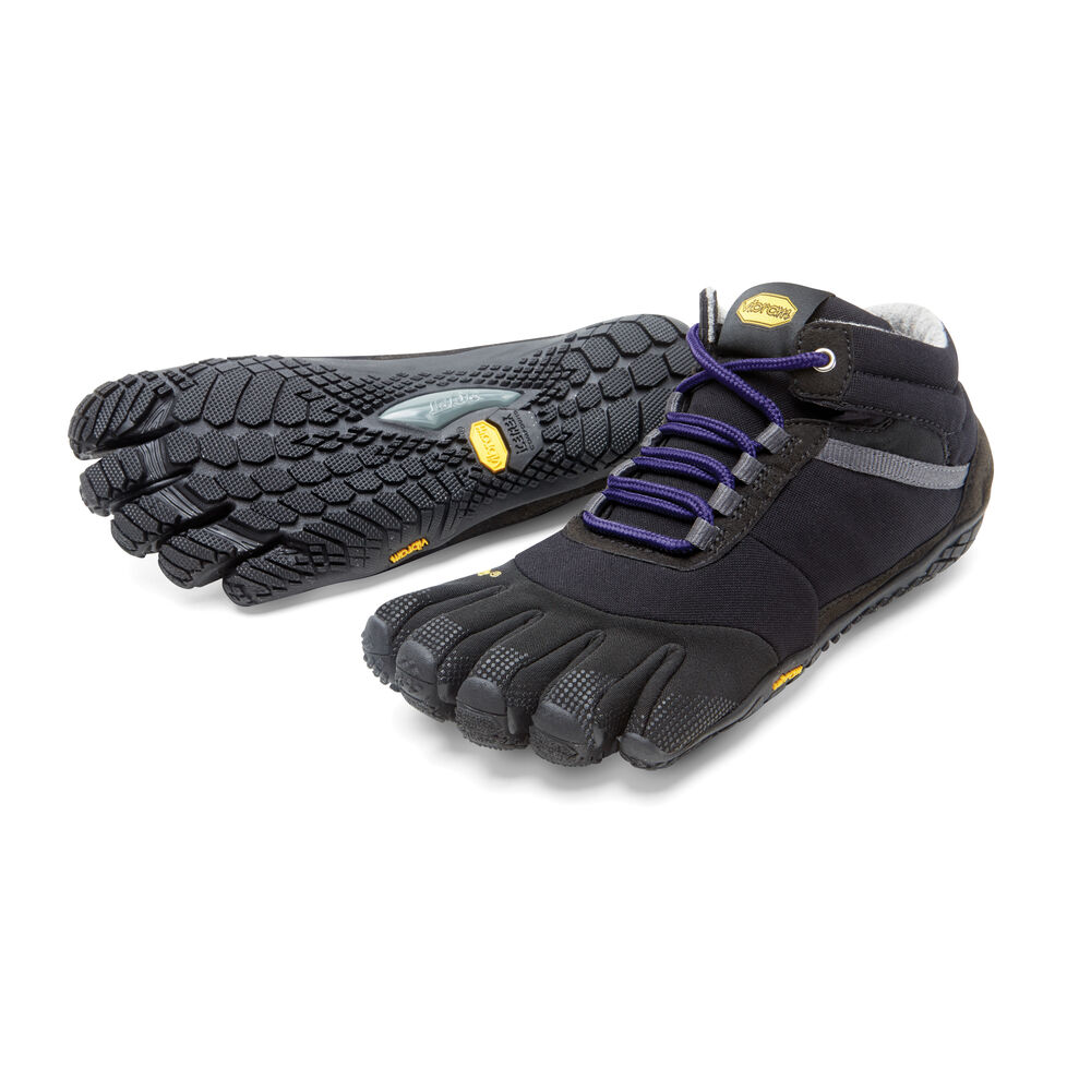 Turisticke Topanky Vibram Trek Ascent Insulated Čierne Nachový | 5902-MYWOU