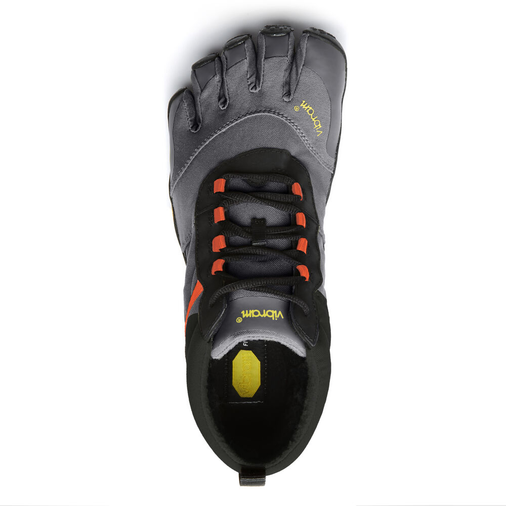 Turisticke Topanky Vibram V-Trek Insulated Čierne Siva Červené | 4105-UCLSZ