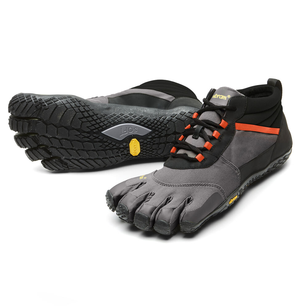 Turisticke Topanky Vibram V-Trek Insulated Čierne Siva Červené | 4105-UCLSZ