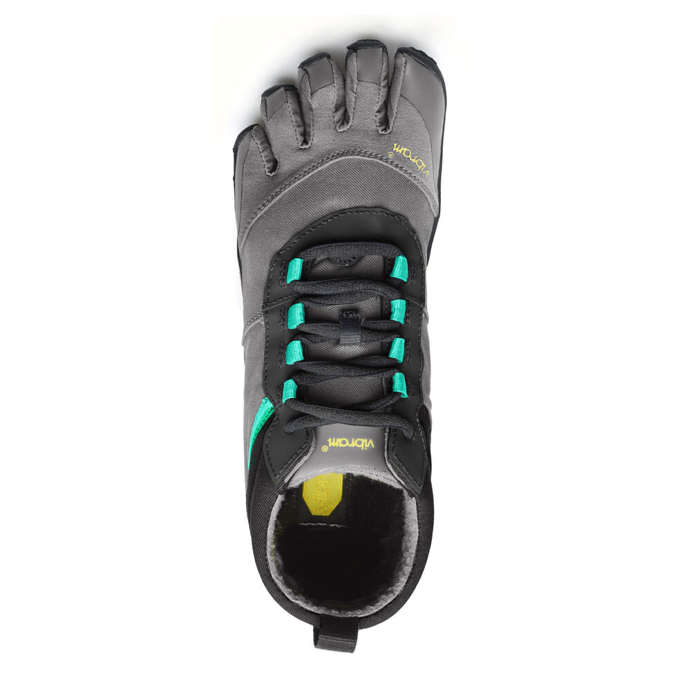 Turisticke Topanky Vibram V-Trek Insulated Čierne Siva Zelene | 7516-MUDBR