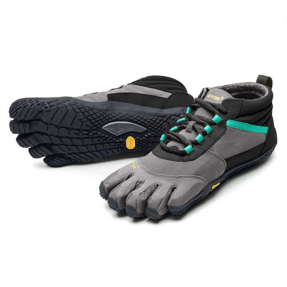 Turisticke Topanky Vibram V-Trek Insulated Čierne Siva Zelene | 7516-MUDBR